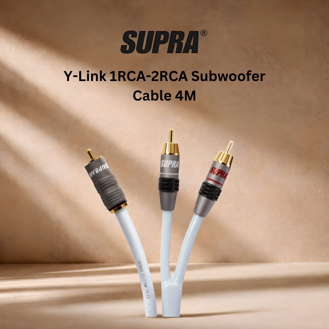 SUPRA Y Link 1RCA-2RCA Subwoofer cable 4m