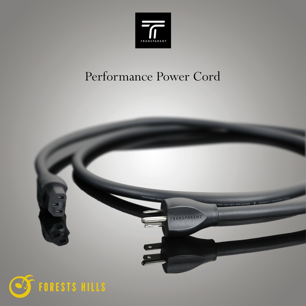 Transparent performance power cord