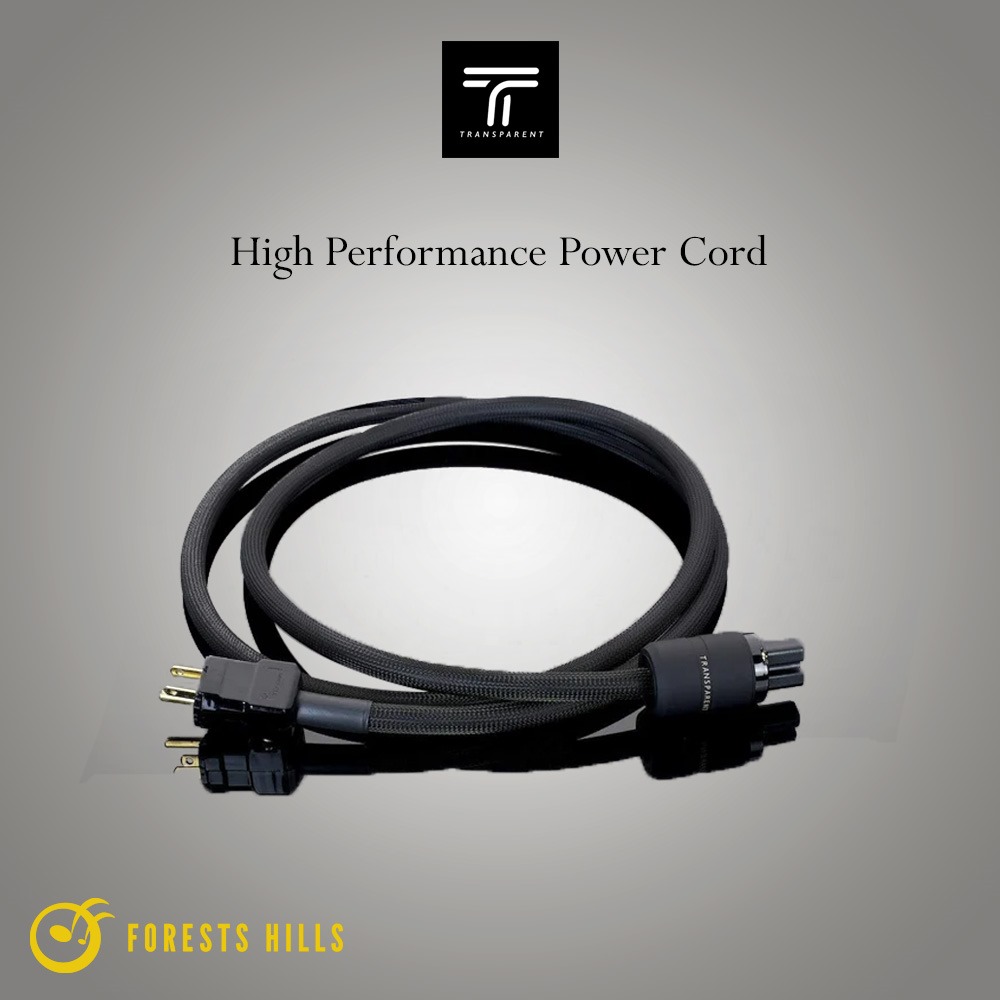 transparent high performance power cord